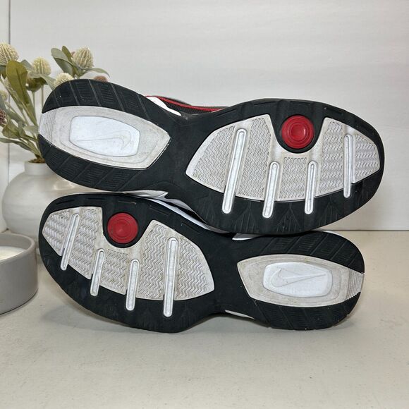Nike Air Monarch IV Sneakers 416355-101 White Red Black Men's 10.5/W 12 - Picture 8 of 9